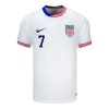 Original Fußballtrikot USA Reyna 7 Heimtrikot 2024 Für Herren